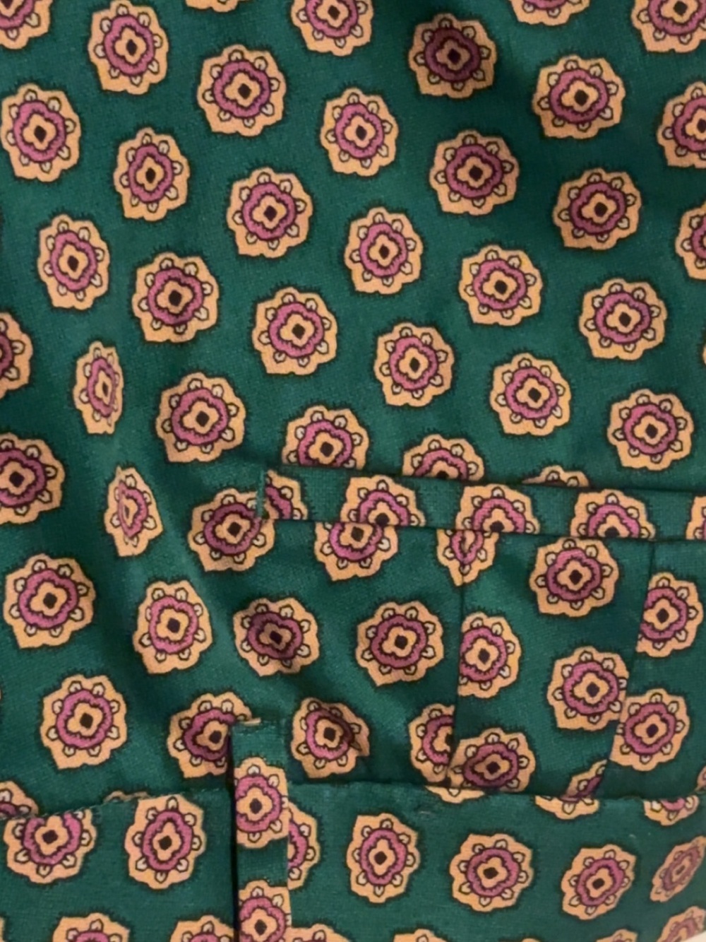 J crew Emerald Green Floral Print Bottoms